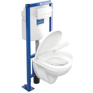 Villeroy et Boch Pack WC suspendu Combipack O.novo Compact Directflush