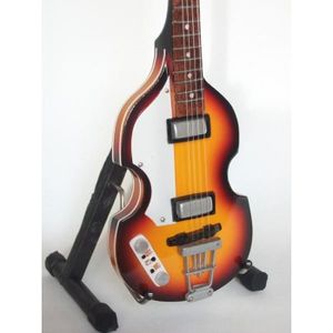 OBJET DÉCORATIF Guitare miniature basse Hofner violin Paul mac Car