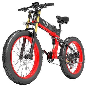 VÉLO ASSISTANCE ÉLEC Vélo Électrique BEZIOR X-PLUS 1500W Moteur 48V 17.5Ah Batterie 26*4.0 Pneu VTT Max 200kg Charge