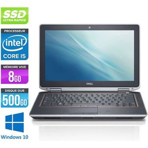 ORDINATEUR PORTABLE Dell E6320 - Core i5 - 8Go -500Go SSD -Windows 10