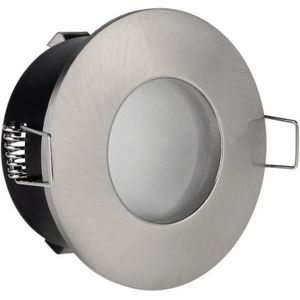 AMPOULE - LED Spot salle de bain étanche nickel satiné pour ampoule GU5.3 12V halogène ou LED IP65 - LAMPESECOENERGIE