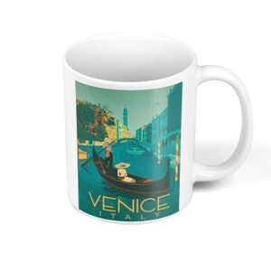 AFFICHE - POSTER Mug Céramique Venise Italie Affiche Poster Vintage