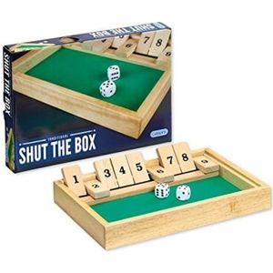 Mini Shut The Box: 4-Player Jeu de Société - Jeux à Boire - Jeux d'Ambiance  avec Nombre et Dés en Bois pour KTV Soirée Fête Bar Apprentissage