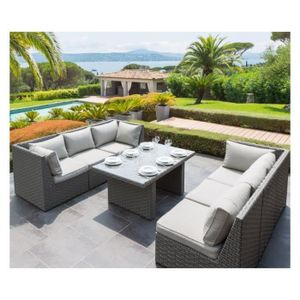 Salon Repas Exterieur Giannella Hesperide 7 Pieces Achat Vente