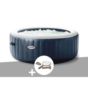 SPA COMPLET - KIT SPA Spa gonflable Intex PureSpa Blue Navy rond Bulles 