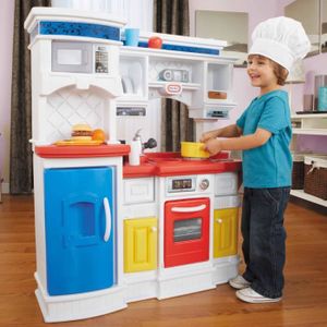 DINETTE - CUISINE Cuisine pour enfant - Little Tikes - Prep'N Serve - Micro-ondes, réfrigérateur et four - 18 accessoires amusants
