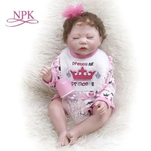 POUPÉE LOLI poupée bébé fille Reborn, corps doux, taille réelle, toucher réel, peinture détaillée à collectionner,, 45CM