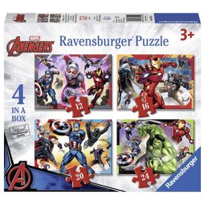 PUZZLE Puzzle Marvel Avengers 4 en 1 - Ravensburger - 12,