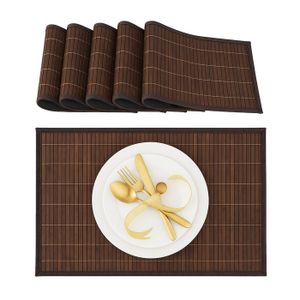 Set De Table En Bambou 30x45 Cm - Naturel - Paris Prix - Neuf Avec étiquettes