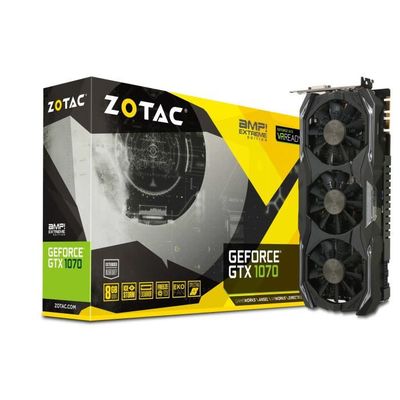 ZOTAC Carte graphique NVIDIA GeForce GTX 1070 AMP Extreme Edition 8Go GDDR5 256 bit Port 1.4 HDMI Cdiscount Informatique