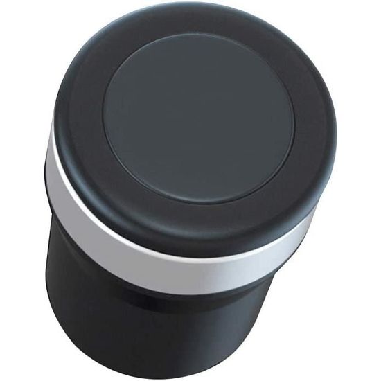 Cendrier De Voiture Portable Avec Couvercle - Design élégant Fibre Carbone - Anti-cendres, Pratique Pour Voiture Et Camion