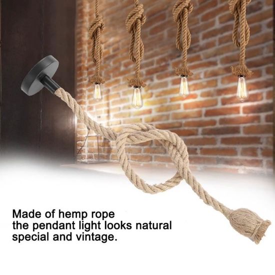 Eglo Suspension Yorth à 1 Ampoule Suspension En Corde Vintage L 532164