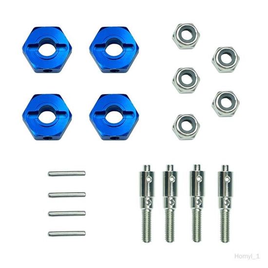Adaptateur De Moyeux Hexagonaux De Roue RC De 14 Mm à 17 Mm De Large Et 10 Mm De Large Avec écrous Anti-poussière Compatibles Avec Arrma 1/10 3S