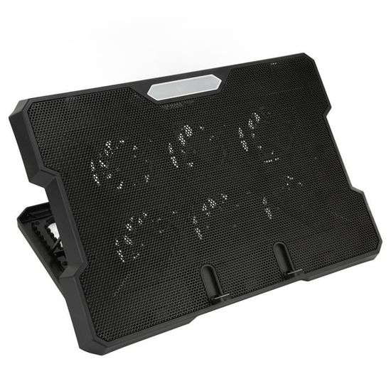 Coussin Refroidissant Pour PC Portable Gaming - Ventilateur Externe 5,5 Pouces RGB - Bleu, Neuf