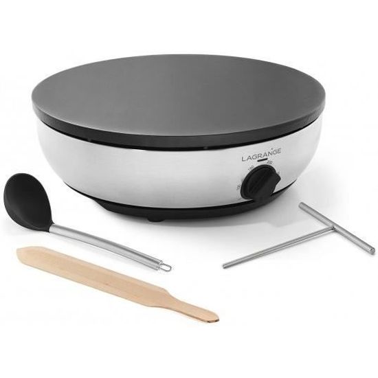Unold 48155 Crêpière Professionnelle - Grande Plaque En Fonte D'Aluminium, Haute Puissance Pour Crêpes Parfaites