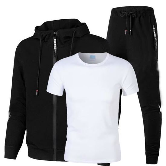 Ensemble De Survêtement Homme QUNERY - Veste Zippée & Pantalon, Sport, Loisirs, Quotidien