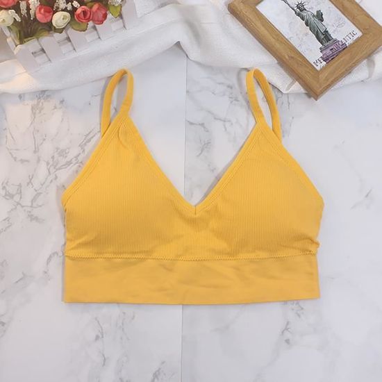 Crop Top Femme Sans Manches - Bretelles Spaghetti, 95% Coton, Fait Main Au Pakistan