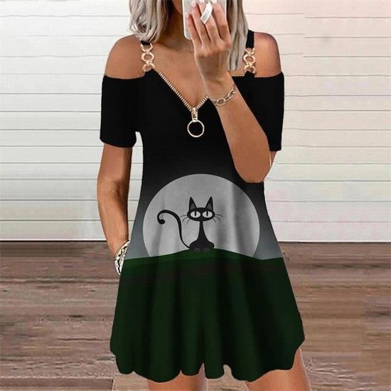 T-shirt De Noël Pour Femme - Rouge - Épaules Dénudées - Manches 3/4 - Pull Décontracté - Chemisier Ample - T-shirt De Vacances, Doré., S