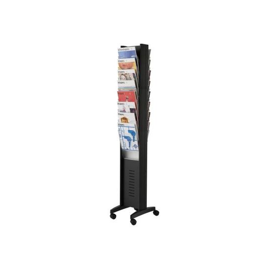 Porte Document Sur Roue Paperflow easyDisplays Porte-document sur pied 16 pochettes pour A4 ...