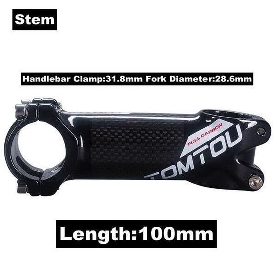 Potence De Guidon Titane Pour VTT/route – Diamètres 25,4 / 31,8 Mm – Longueur 50-120 Mm