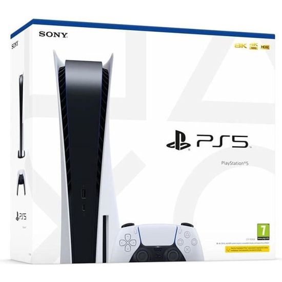 Console de salon - Sony - PS5 - 825 Go - Blanc - Standard edition