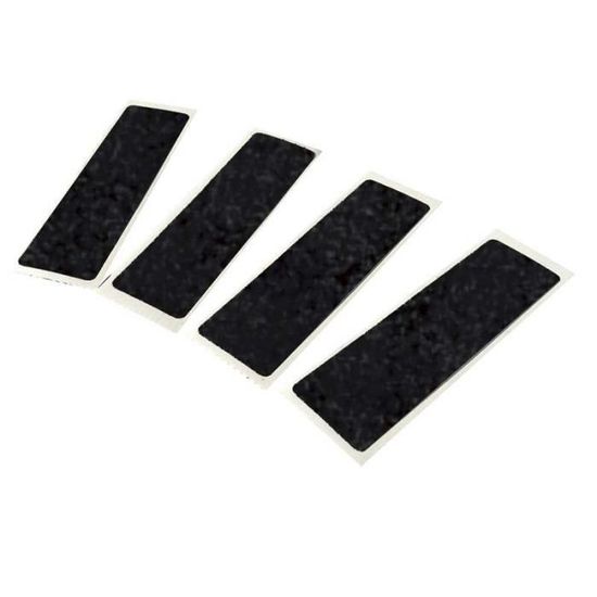 Kit De 4 Bandes Réfléchissantes Pour Casque Moto - Noires, Invisibles Le Jour - Qualité Allemande Durable 8 Ans