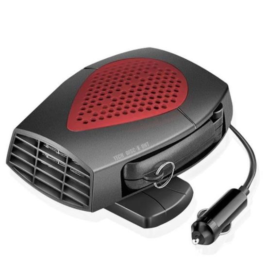 Chauffage Voiture 12V 200W - Branchement Allume-cigare - Fonction Chauffage Et Ventilation - Désembuage Rapide 360°