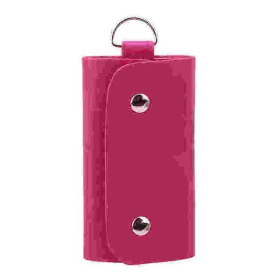 Porte-clés En Cuir PU Avec Fermeture Zip - Dimensions 9x5x2,5 Cm - Pochette Compacte Pour Clés De Voiture, Voyage - Cadeau Homme/femme