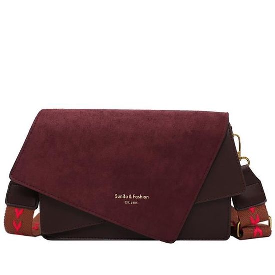 Sac à Bandoulière Givré Daim Pour Femmes - Sac Croissant Mode Couleur Unie, Capacité Spacieuse Et Élégante