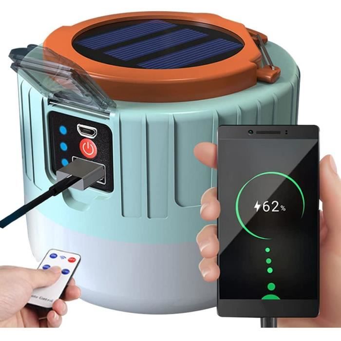 Lampe solaire rechargeable de lampe-torche de lampe de camping de