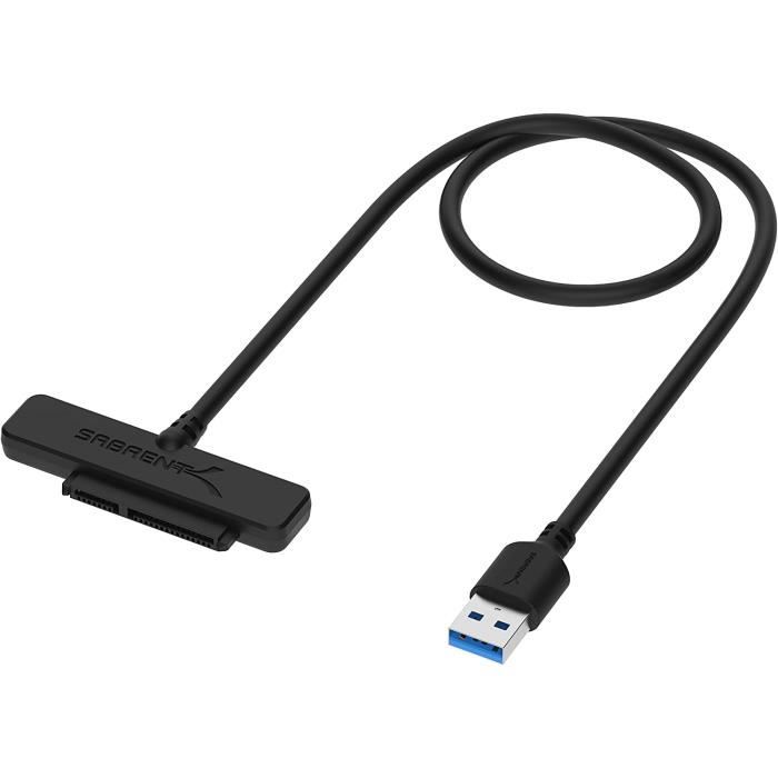 Cable Adaptateur USB 3.2 vers SATA pour Disque Dur et SSD 2,5, SSD
