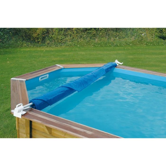 Enrouleur de bâches de piscine UBBINK - léger et amovible - pour piscines jusquà 4.7m