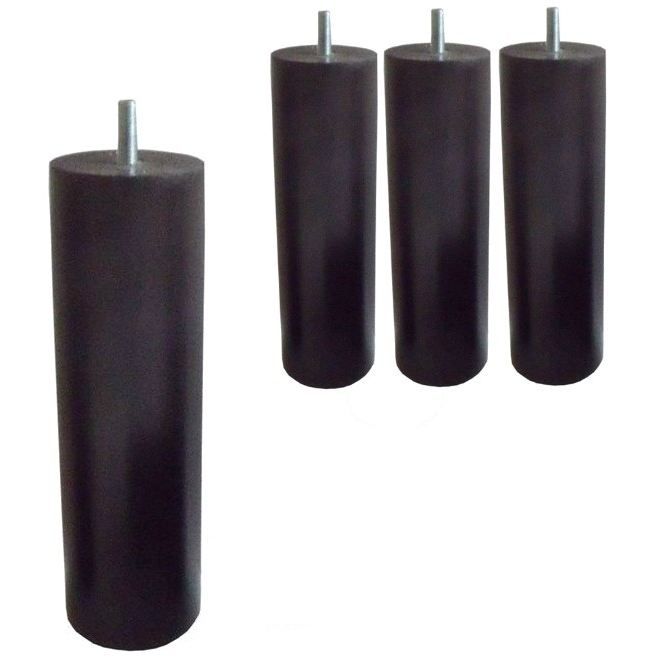 SEDAC 4 Pieds Cylindriques Wengé H 20cm