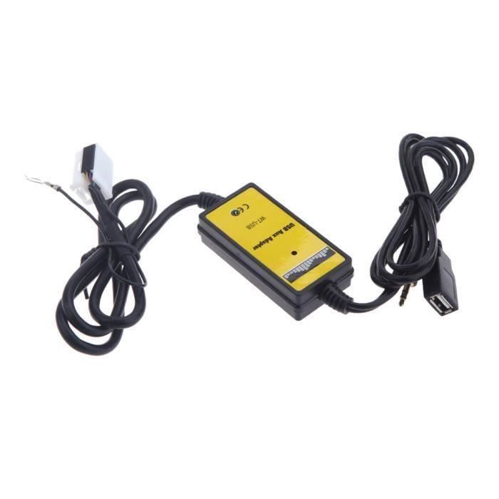 Auto Car USB Aux-in Adaptateur MP3 Joueur Radio Interface pour VW Audi Skoda Seat 12Pin