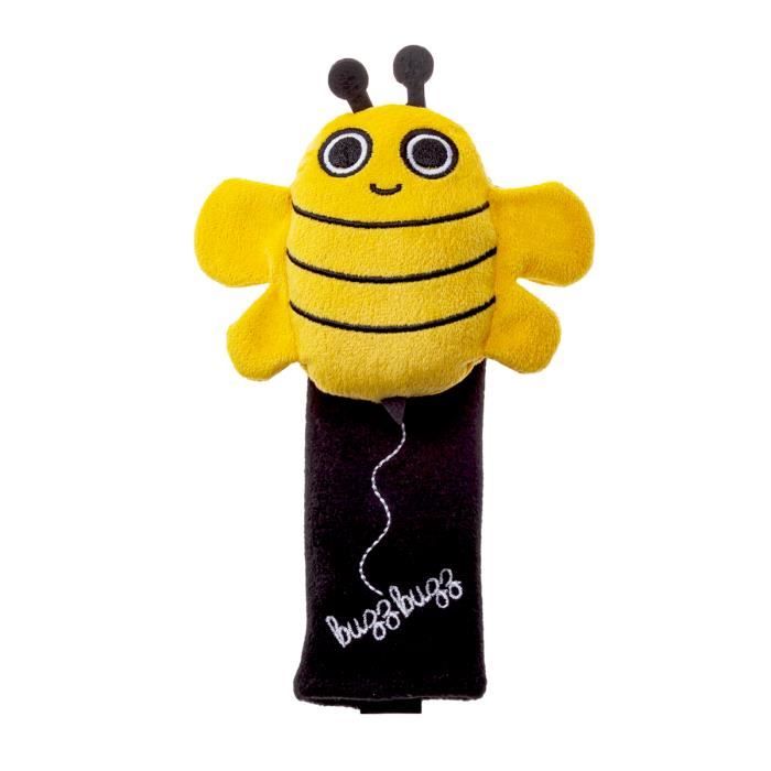 Milk&Moo Couvre-ceinture de sécurité jaune Buzzy Bee pour enfants