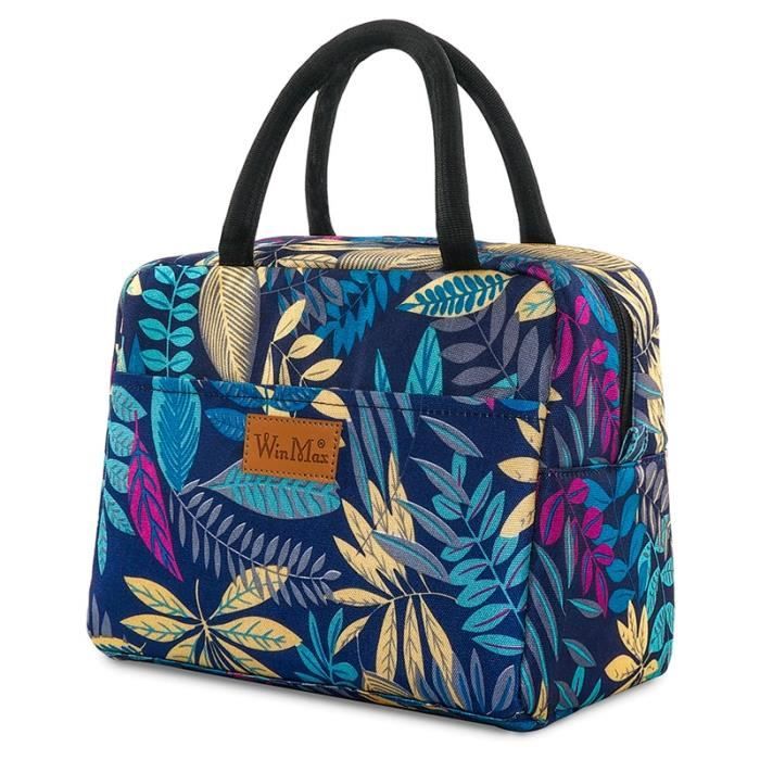 Lunch box isotherme,Winmax – sac repas isotherme pour femmes et enfants, imprimé Floral, Portable, conservation - Type BX006-2big