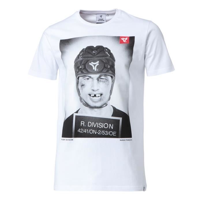 RUGBY DIVISION T-shirt col rond Thierry - Homme - Blanc