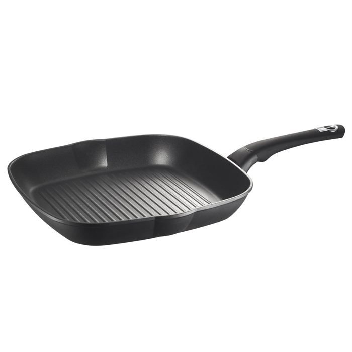 BIALETTI Grill -RONDINE- 28 cm ligne grise inducti