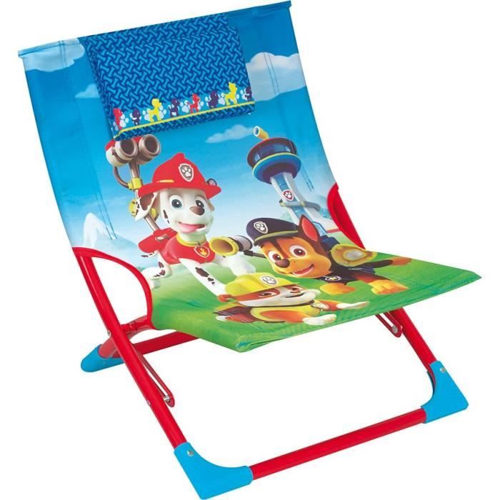 Fun House Pat Patrouille chaise de plage pour enfant