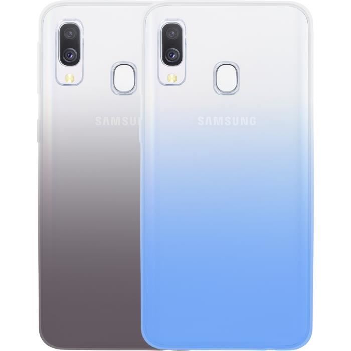 Pack de 2 coques semi-rigides Colorblock pour Samsung Galaxy A40