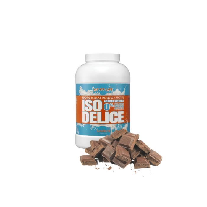Iso Delice 2KG Chocolat 100% protéine isolate de whey native