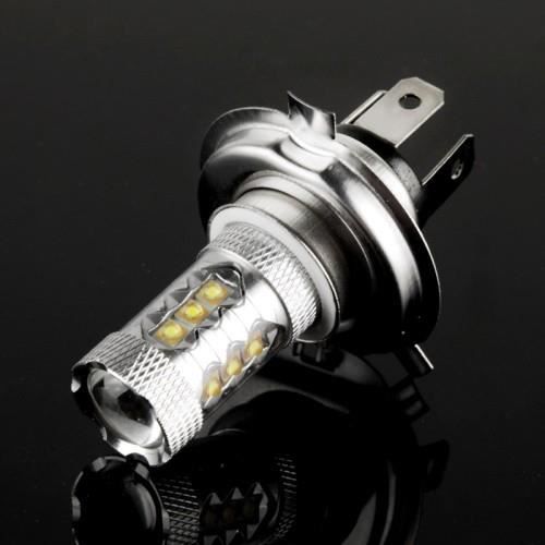 Kit 2 antibrouillard LED H4 80W couleur blanc