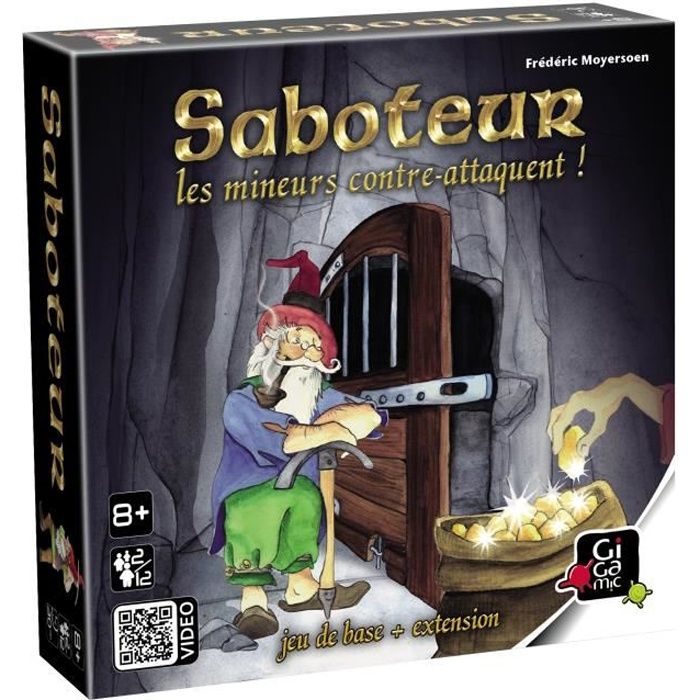 Saboteur 2 : Les mineurs contre-attaquent (NF) - GIGAMIC - Jeu de société, carte, bluff