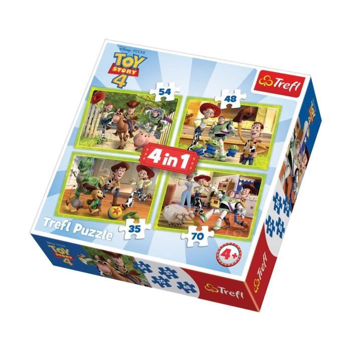 Imagin - 4 Puzzles Toys Story - + 4 ans - 35/48/54/70 pièces