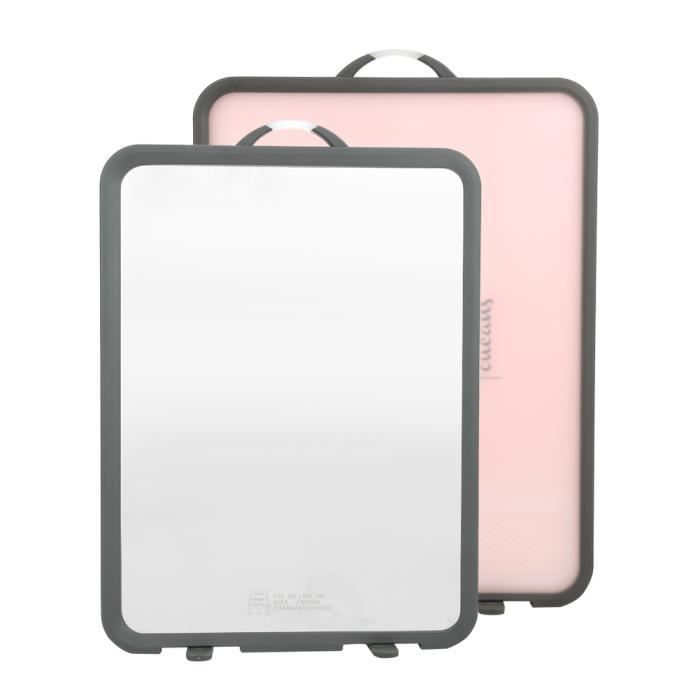 KIMISS Planche à Découper Double Face Imprimée en Acier Inoxydable pour Pétrir Pâte Couper Fruits(Oiseau Rectangulaire)-MAD