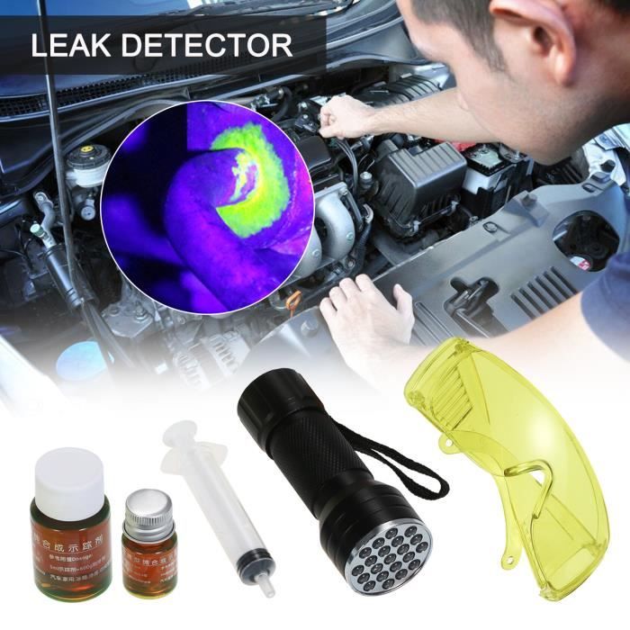 Auto climatiseur détecteur de fuite lampe de poche UV kit de détection de fuite de fluide frigorigène voiture AC test de fuite lam