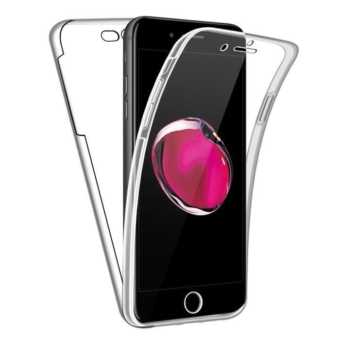 Coque protection silicone intégrale 360° antichoc Transparente pour IPHONE 7/8 PLUS. LPF France®