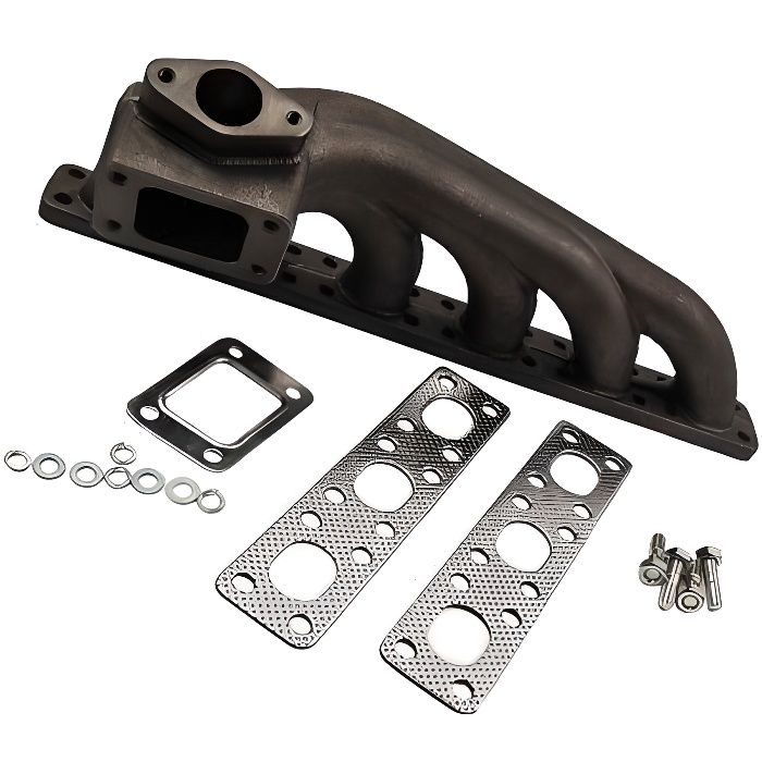 maXpeedingrods Collecteur d'échappement pour BMW E34 E36 E46 E39 M52B25 M50B20 T3 Turbo Engine