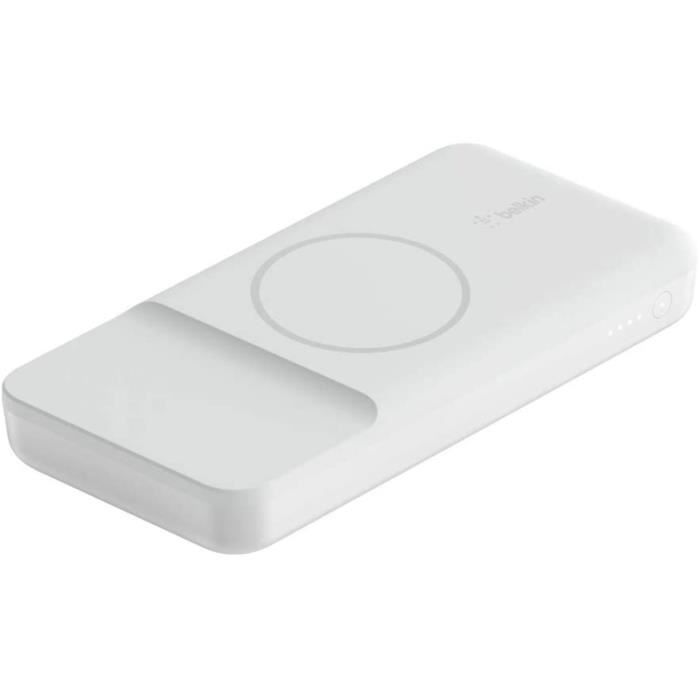Belkin Batterie externe sans fil magnétique 10K (chargeur portable compatible MagSafe pour iPhone 12, recharge sans fil 7,5 W et por