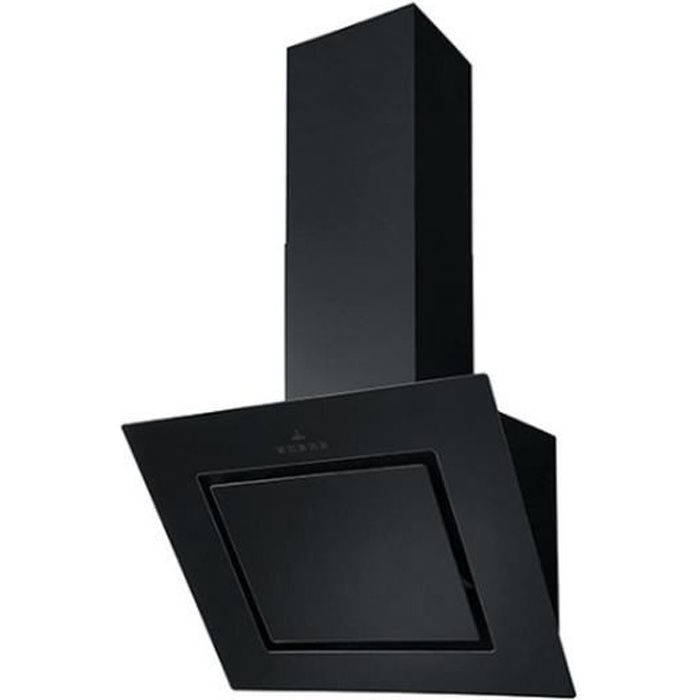 Roblin - hotte décorative inclinée 80cm 745m3/h verre noir - 6510028